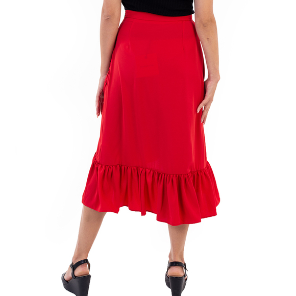 Elmas Phil Skirt Women Red - Picture 4 of 5